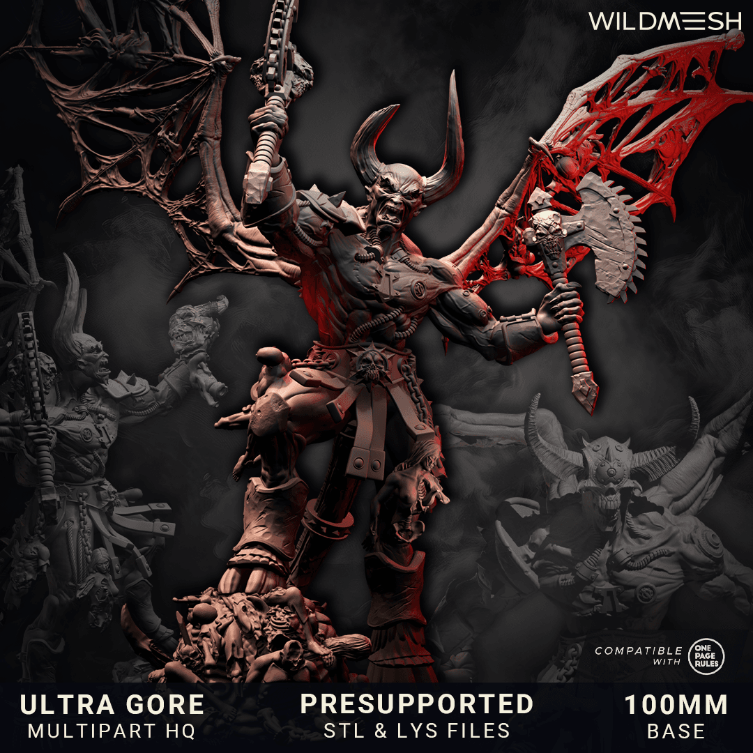 Chaos Wrath - Ferox, The Banished from Den of Imagination, Wargame Miniature +Base