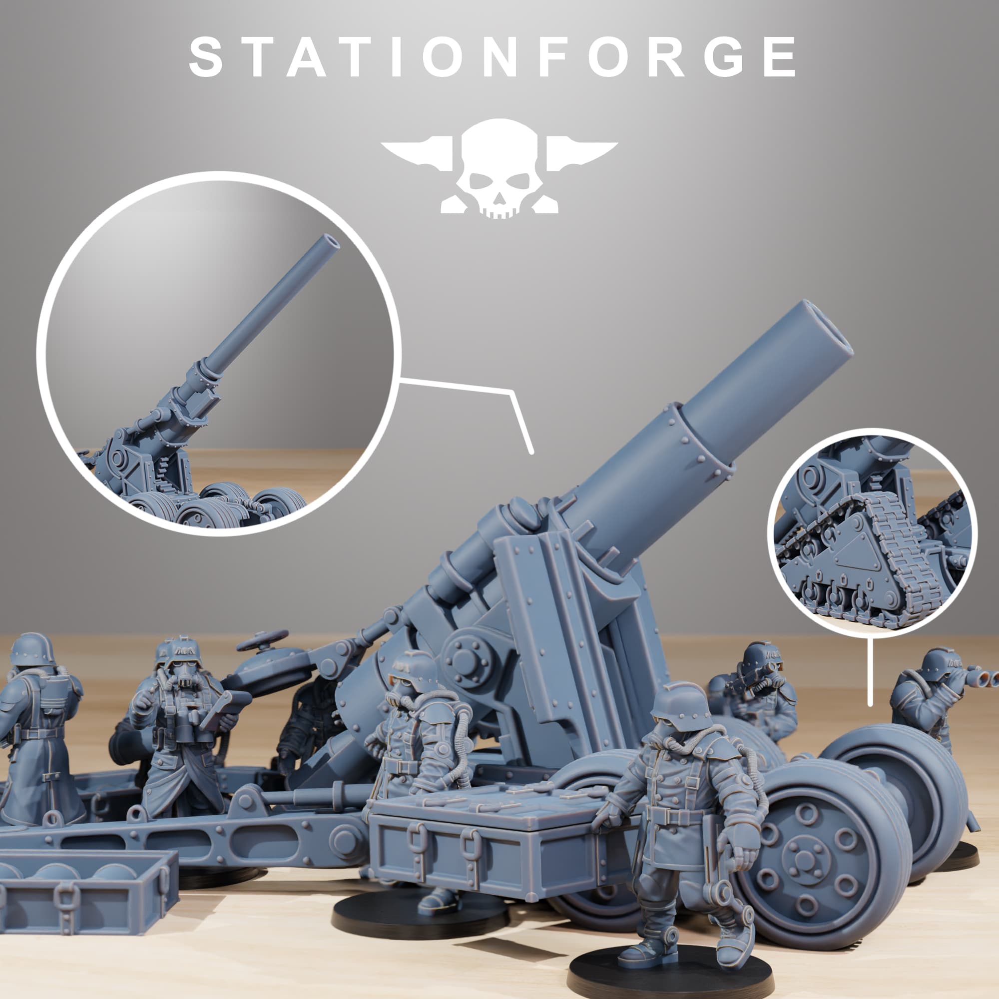 GrimGuard Heavy Artillery from StationForge/Miniature +Gratis Base